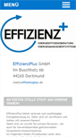 Mobile Screenshot of effizienzplus.de